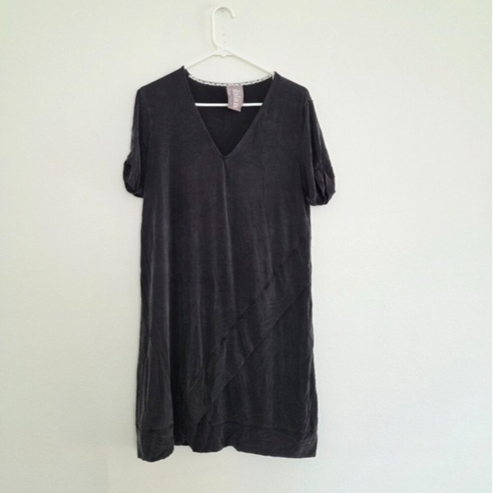 Dolan Left Coast Collection For Anthropologie Black V-Neck Mini Dress Size Small